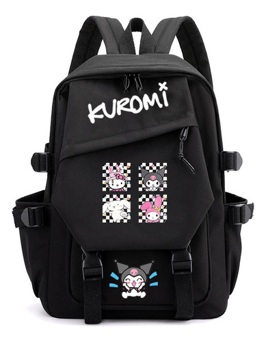 Bonita Mochila Con Estampado De Dibujos Animados Para Adolescentes, Estilo Fresco, Corte