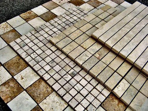 Imagen 5 de 7 de Travertino Turco Sin Taponar 40.6xll Marmeta- Forma Y Diseño