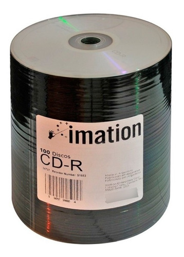 Cd Imation O Memorex Estampado 52x 700mb Bulk X100 Unidades