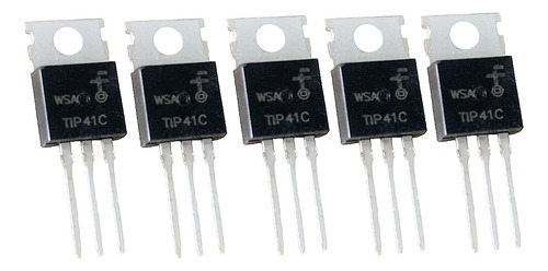 Paquete De 5 Piezas Transistor Tip41c Tip41 Npn 6a 100v 65w