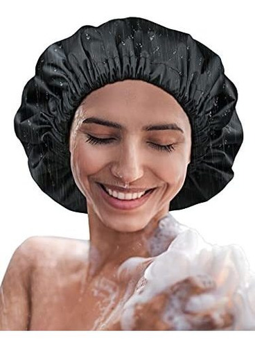 Gorro Para Regadera - Adjustable Shower Cap Satin Lined For 