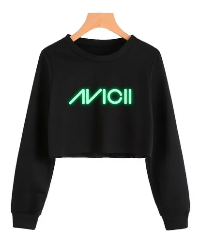 Sudadera Corta Avicii Con Brillo En La Obscuridad