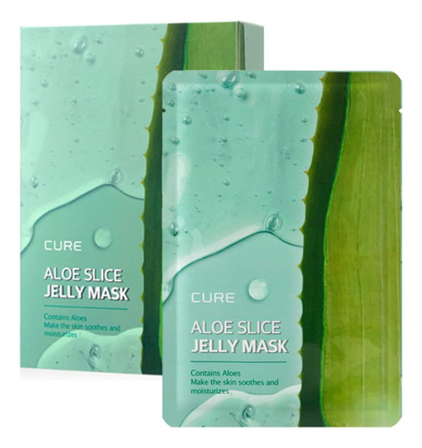 Kim Jeong Moon Aloe Cure Aloe Slice Mask 1.0 Fl Oz/hoja: 10 