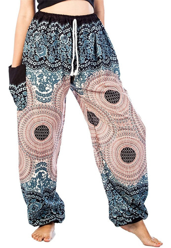Lofbaz - Pantalones De Yoga Con Cordón Floral Para Mujer