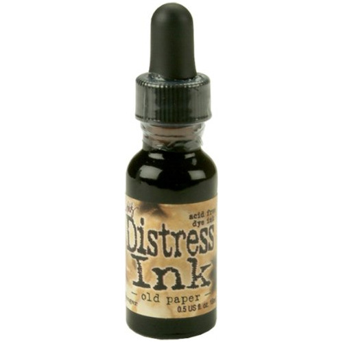 Recargador De Tinta Tim Holtz Distress, 0.5 Oz, Old Pap...