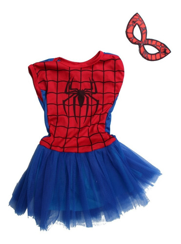 Disfraz Niña Araña Rojo Tu-tu Spider Girls Personajes Varios