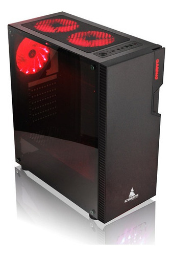 Gabinete Caja Atx Iceberg Glacius V2 Negra Vidrio Templado Color Negro