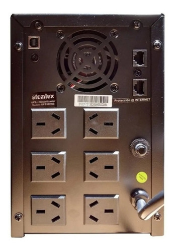 Imagen 2 de 7 de Ups Estabilizador Atomlux Ups3000a Con Display