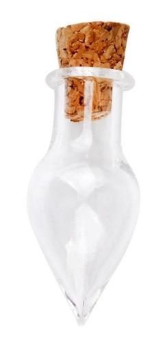 20x Mini Botellas Con Tapa Corcho Forma Lágrima Drop Diy