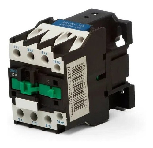 Imagen 3 de 8 de Contactor Tripolar 32a 1na 220v/24v Sica 3210