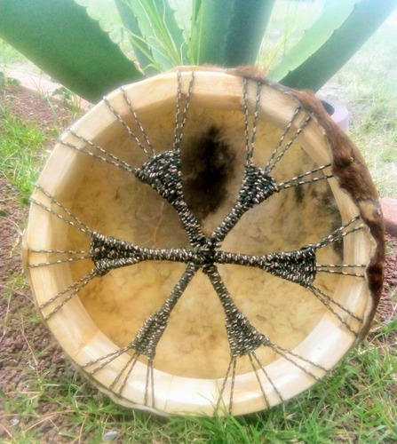 Tambor Ceremonial Chamánico Ritual Temazcal 30 Cm