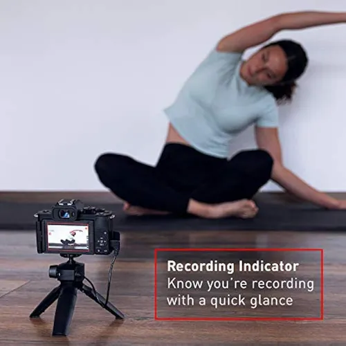 Cámara Panasonic Lumix G100 4k Sin Espejo Para Vlogging - Ne Black