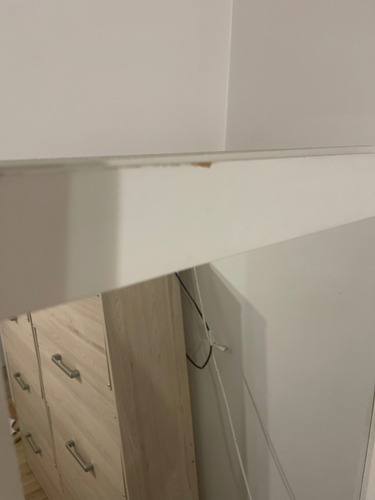 Espejo Joyero Con Pie, Solo Una Marca En Pintura (ult Foto) Blanco (Usado)