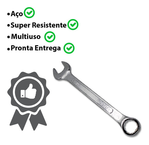 Imagem 4 de 5 de Chave Combinada De Ferro 30mm Reparos E Fixação 123útil