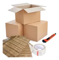 Comprar Pack 10 Cajas Mudanza Embalaje + Relleno Ecologico + Cinta