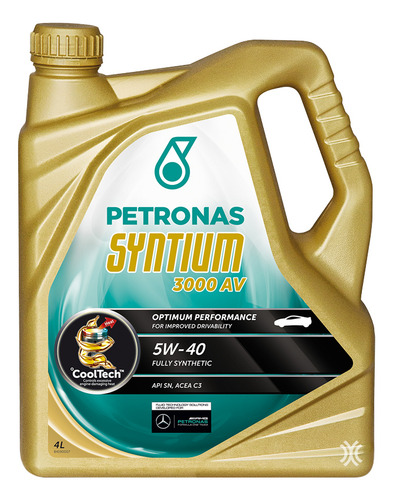 Imagen 2 de 2 de Aceite Sintético Petronas Syntium 3000 Am 5w40 X 4 Litros