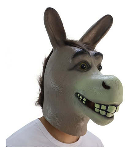 Máscara De Cabeza De Burro Para Cosplay De Halloween