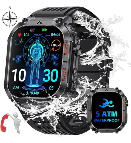 2.02 Reloj Inteligente Impermeable 5atm Smartwatch