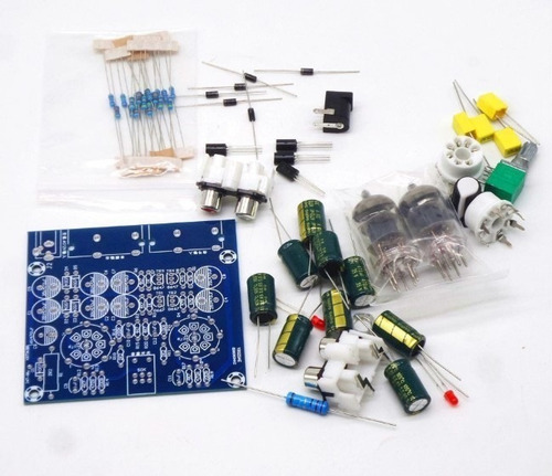 Imagen 2 de 7 de Kit P/armar Preamplificador Valvular De Audio + Gabinete