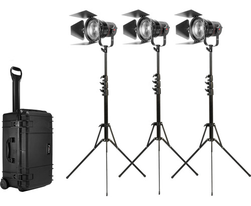 Fiilex K305 Classic 3-light 5  Fresnel Travel Kit