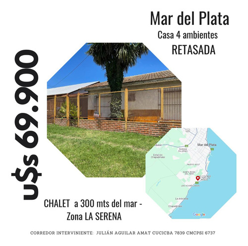 Casa  Venta  Mar Del Plata  4 Cuadras Del Mar  Excelente Ubicacion