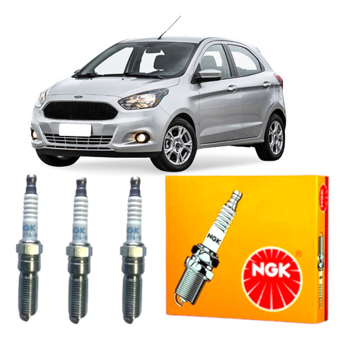 Jogo Vela Ngk Ford Ka 1.0 12v 2015 2016 2017 2018 2019 2020