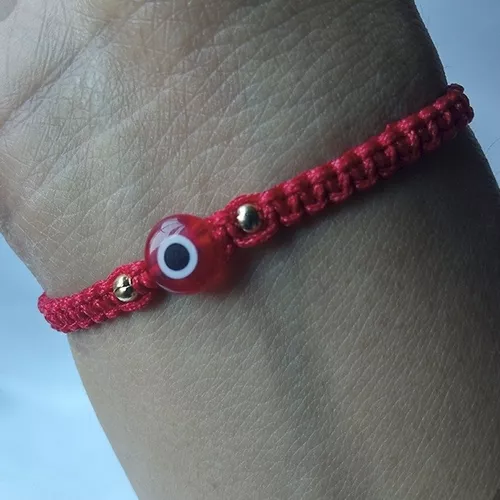 Pulseras Para parejas, enamorados, novios, esposos 2 pulseras ojo turco 1mm  hilo