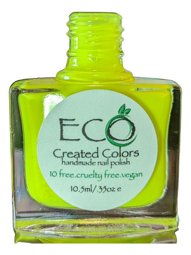 Esmalte De Uñas Neon Amarillo Jugo De Limón 10 Free C...