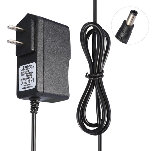 Adaptador Convertidor De Ca Dc 9v 1a 1000ma Cable De Aliment