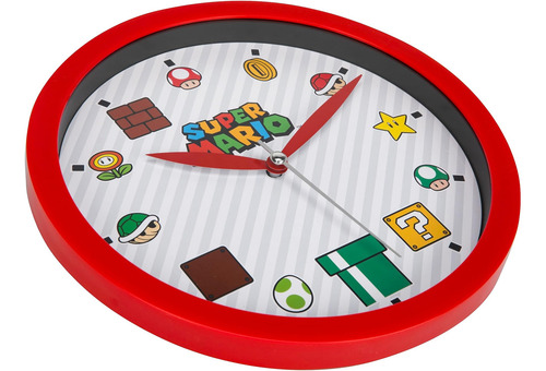 Accutime Super Mario Bros. Icons Reloj De Pared