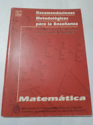 Recomendaciones Metodológicas Matemática 1997
