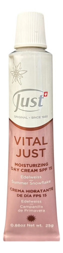 Vital Just Crema Facial Hidratante Dia Fps 15 - 25g Todo Tipo De Piel Día