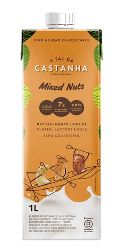 Imagem 1 de 3 de Bebida Mixed Nuts A Tal Da Castanha 1l