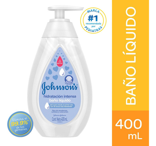 Baño Liquido Johnsons Baby Hidratacion Intensa X 400ml