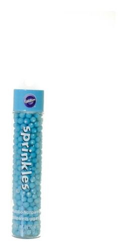 Sprinkles Jumbo Perlas Nonpareil Azul Navidad Wilton