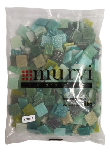 Bolsa 1kg Mix Venecitas 2x2cm Murvi Kroma - Verdes