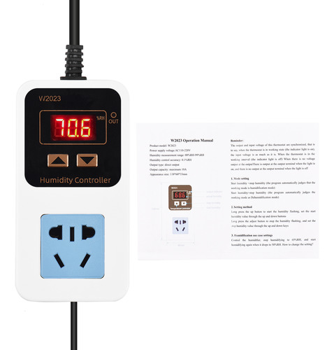 Control Humedad Electrónico 110-220v 10a 1500w Con Sensor Mo