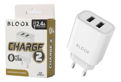 Cargador Bloox 2.4a 2 Usb Sin Cable Dimm