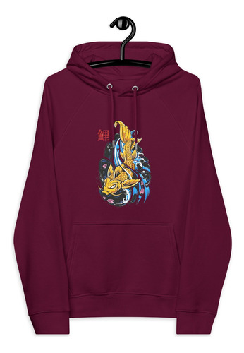 Hoodie, Buzo, Sudadera Estampada Pez Koi 01