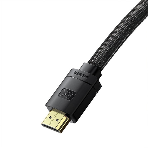 Imagen 5 de 12 de Cable Adaptador Alta Definición Hdmi/hdmi 8k 2m Negro Baseus