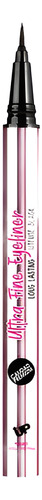 Ultra Fine Eyeliner Plumín Delineador Pink Up Negro Mate