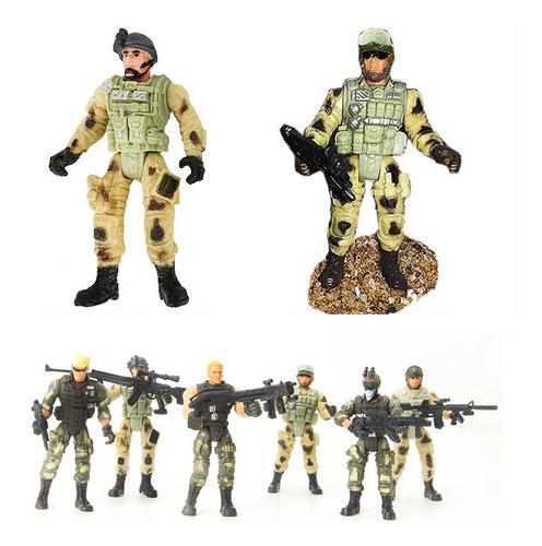 Colección De Figuras Articuladas Móviles De Guerrero