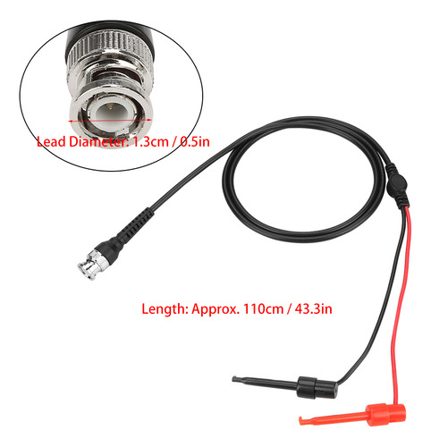 Cabo Coaxial, 2 Peças Bnc Para Osciloscópio De Sonda Com Gan