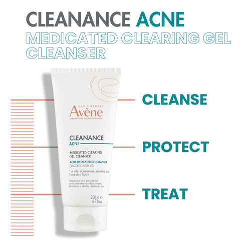 Gel Limpiador Avene Cleanance Sin Jabón Para Cara Y Cuerpo