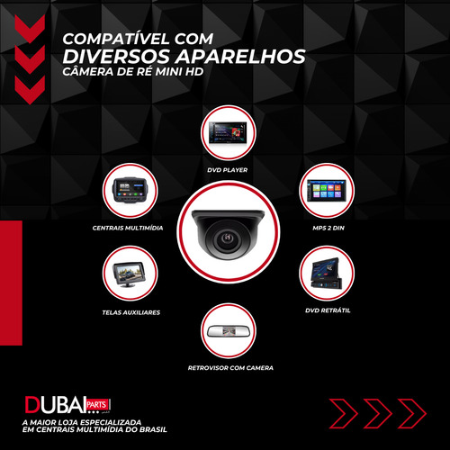 Câmera De Ré Hd Mitsubishi L200 Triton 2012 2013 2014 2015