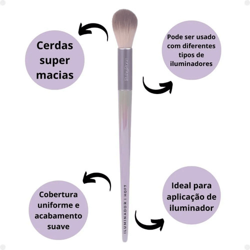 Pincel Ruby Rose Iluminador Hof7