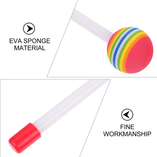 Baquetas De Práctica Para Niños, 4 Unidades, Color Arcoíris