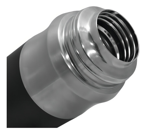 Termo Acero Inoxidable Tapón Cebador Doble Capa 1 Litro Color Negro
