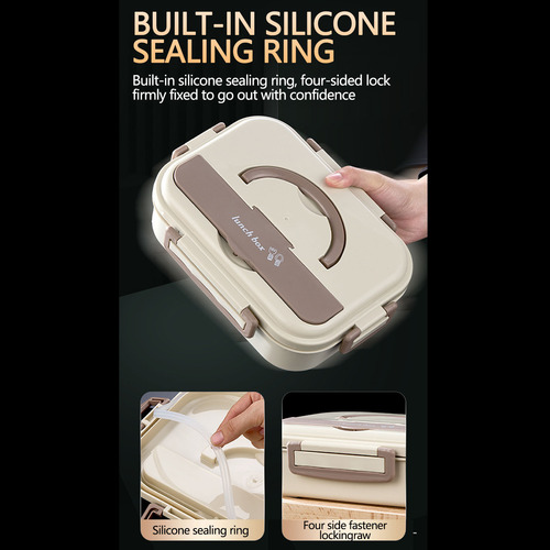 Fiambrera Aislante De Acero Inoxidable Y Bento Box 304 Para