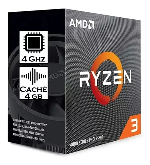 Micro Procesador Amd Ryzen 3 4100 4ghz Am4 4 Núcleos Pcreg